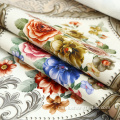 Fabrik Ruang Tamu Reka Bentuk Jacquard Sofa Fabric